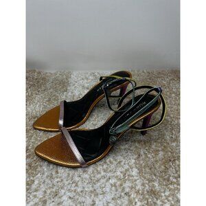 NWOT Kurt Geiger Gold and Purple Heels